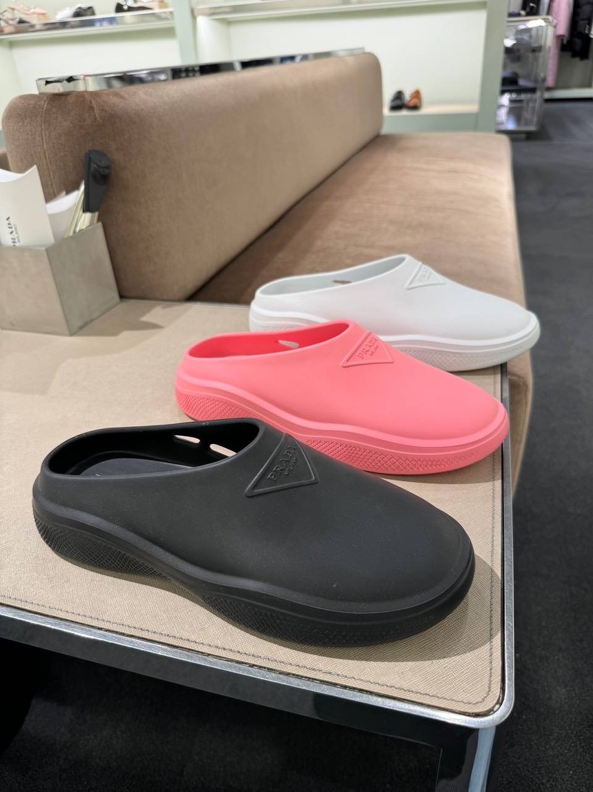 PRADA Slides front view - Women's luxury Shoes