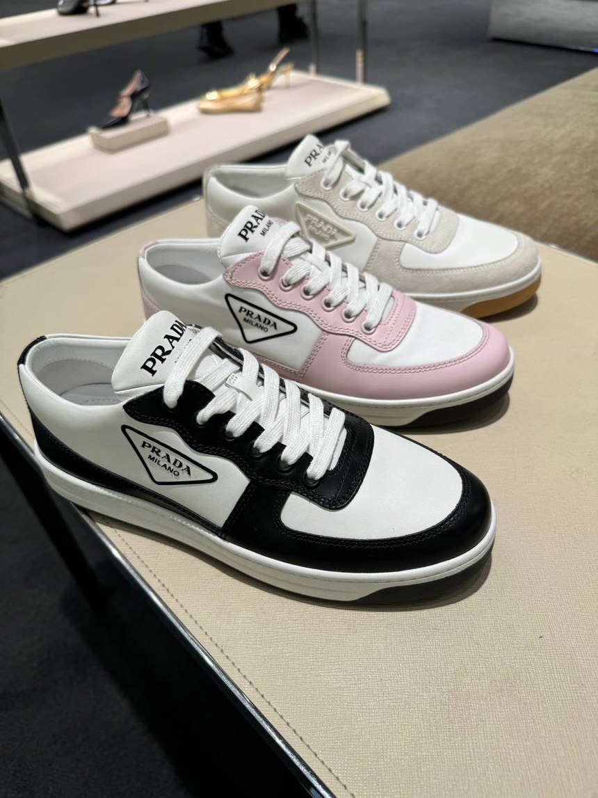 PRADA Sneakers side view - Women's luxury Shoes