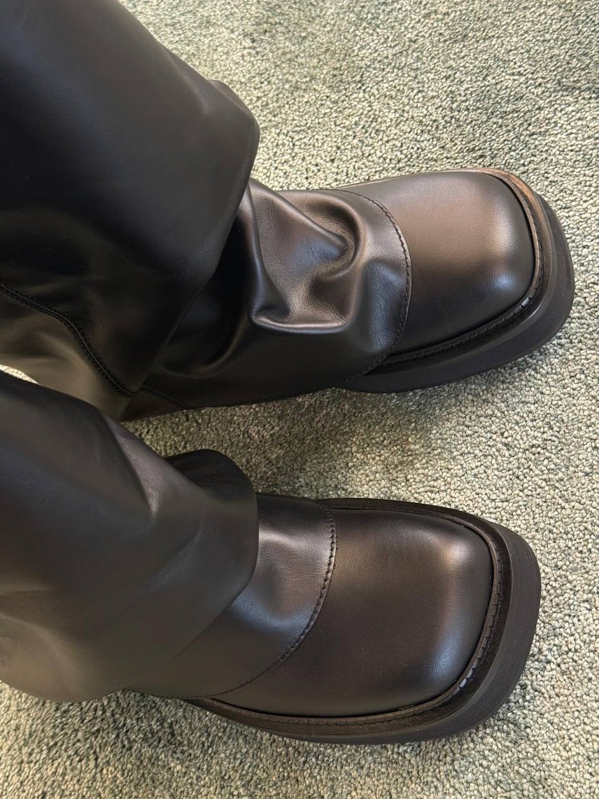 ATTICO Boots side view - Women's luxury Shoes