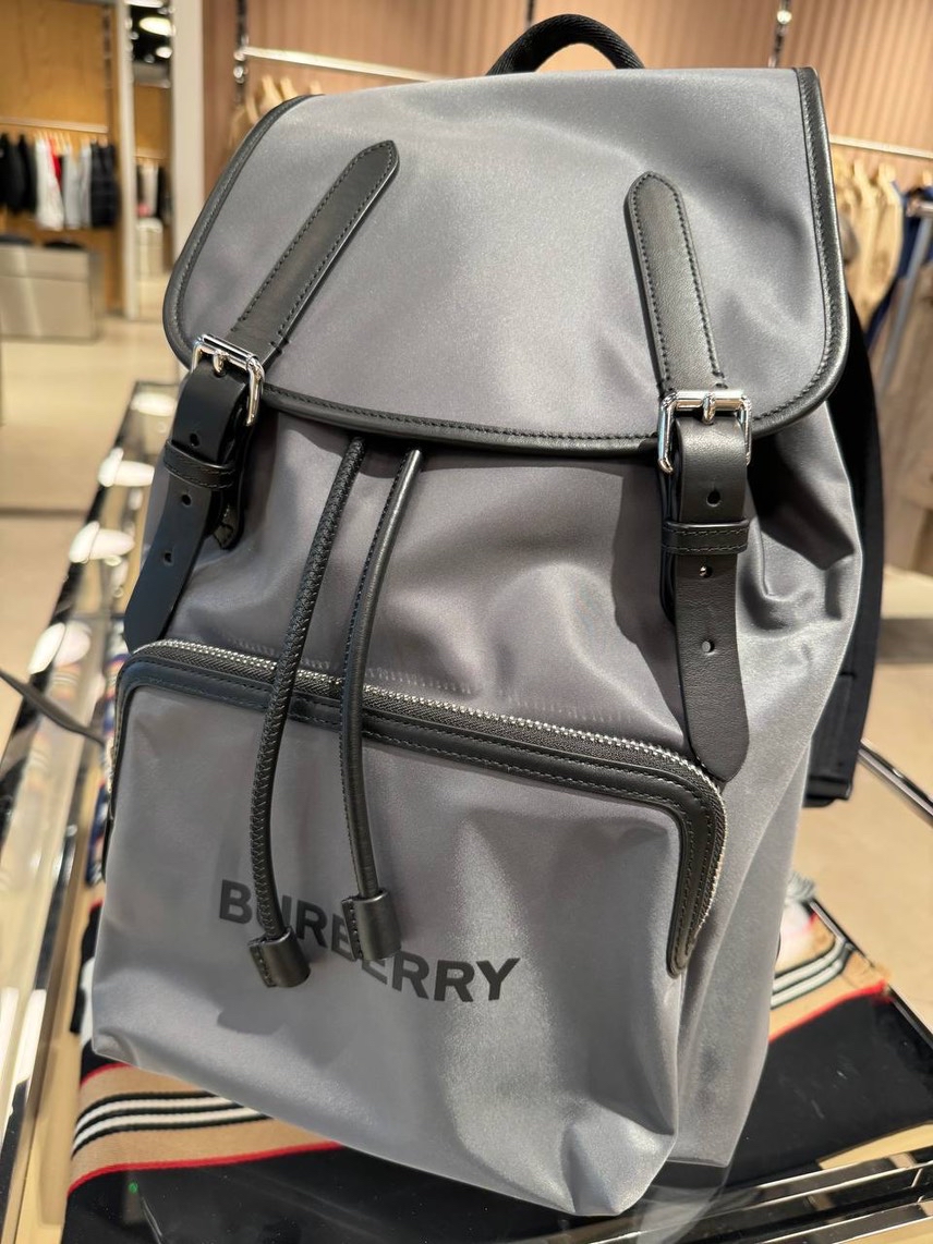 BURBERRY Backpack side view - Men's luxury Bags