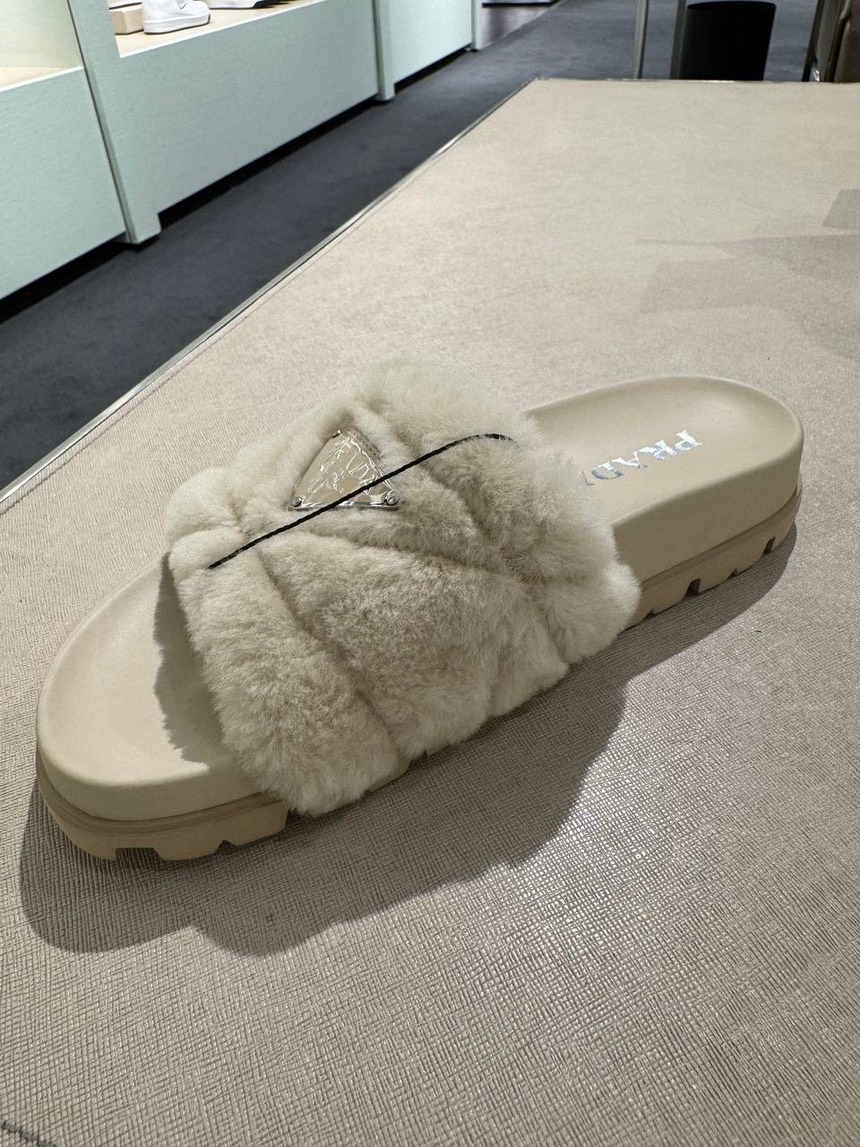 PRADA Slides side view - Women's luxury Shoes