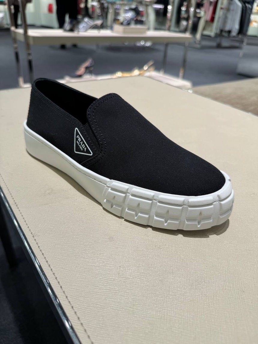 PRADA Sneakers side view - Women's luxury Shoes