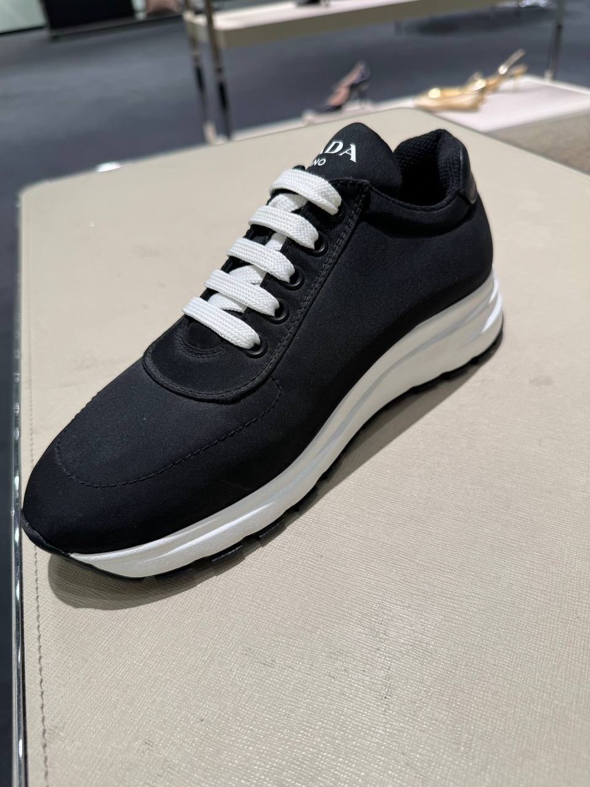 PRADA Sneakers side view - Women's luxury Shoes