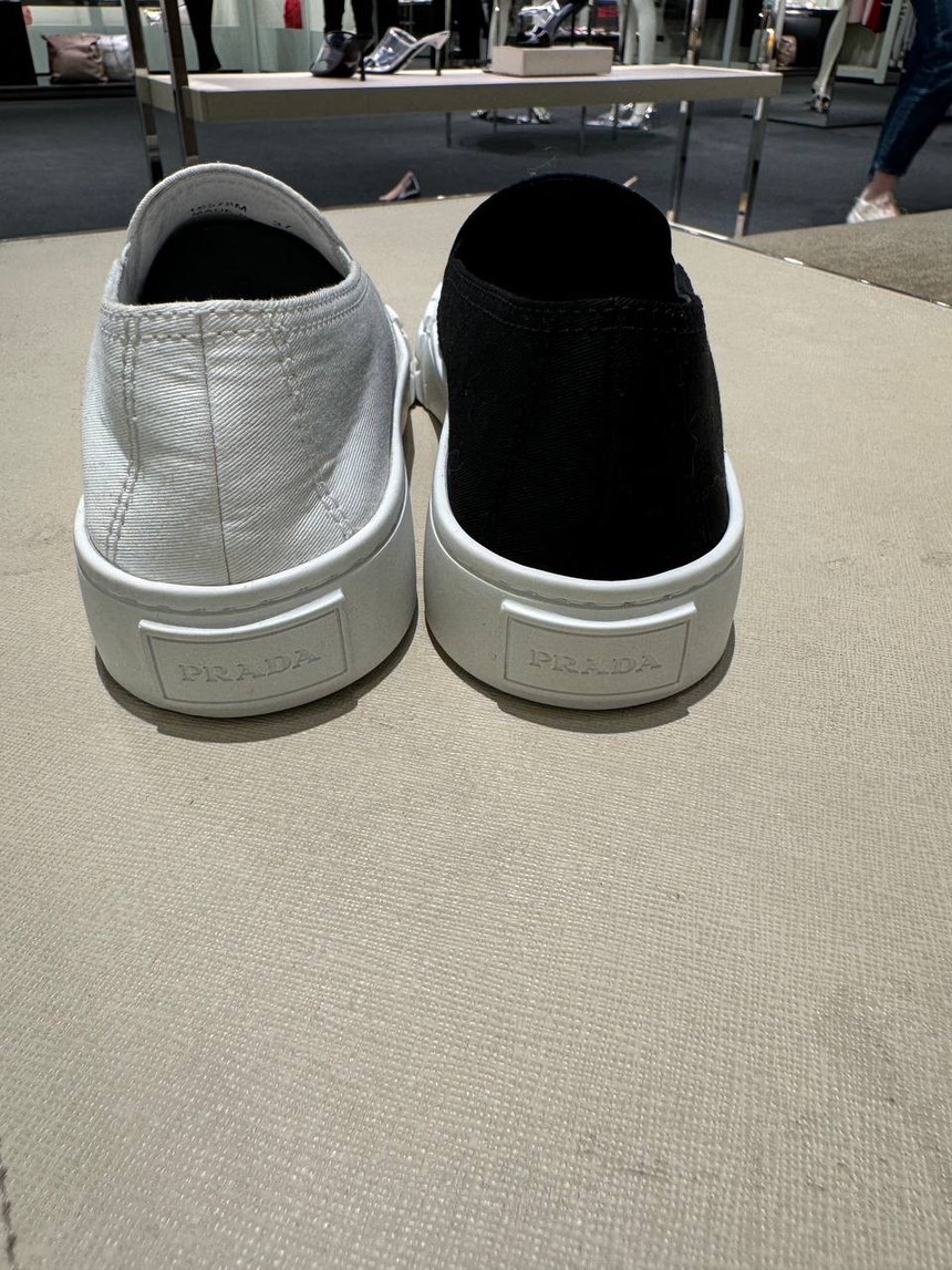 PRADA Sneakers side view - Women's luxury Shoes