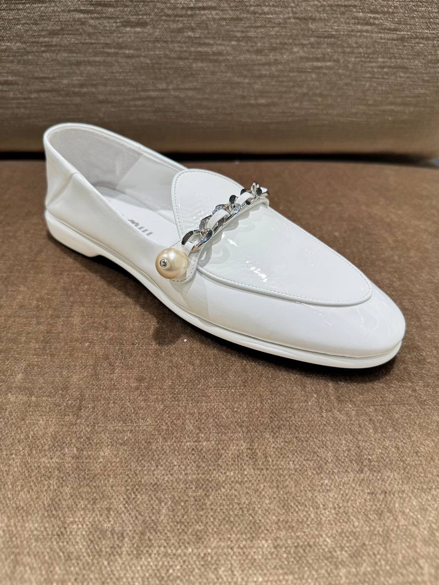 MIU MIU Loafers front view - Women's luxury Shoes