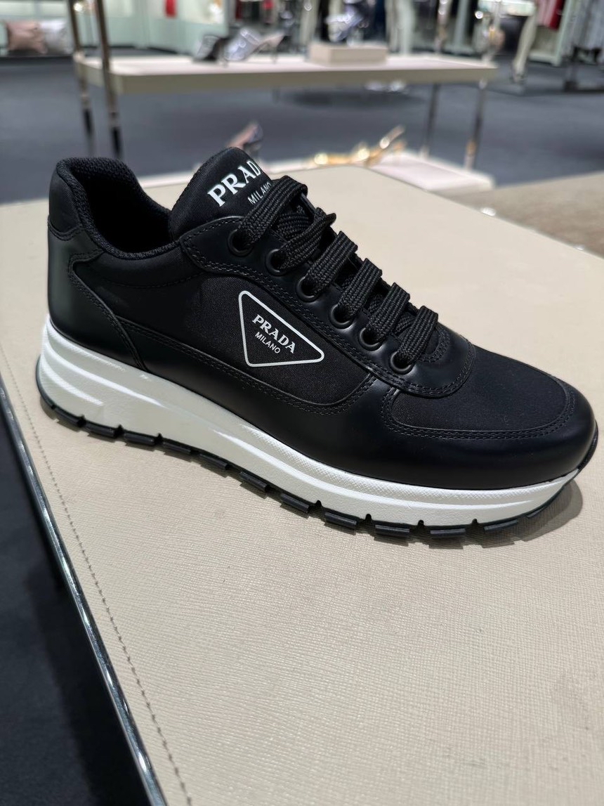 PRADA Sneakers side view - Women's luxury Shoes