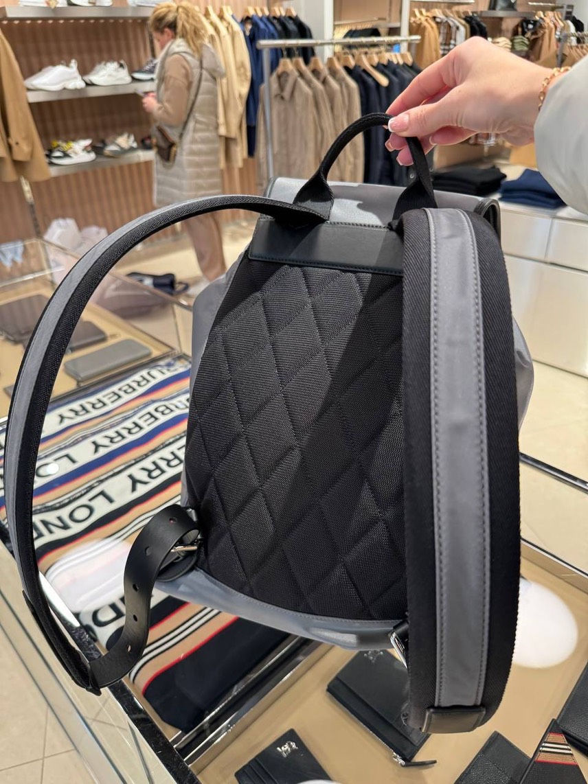 BURBERRY Backpack side view - Men's luxury Bags