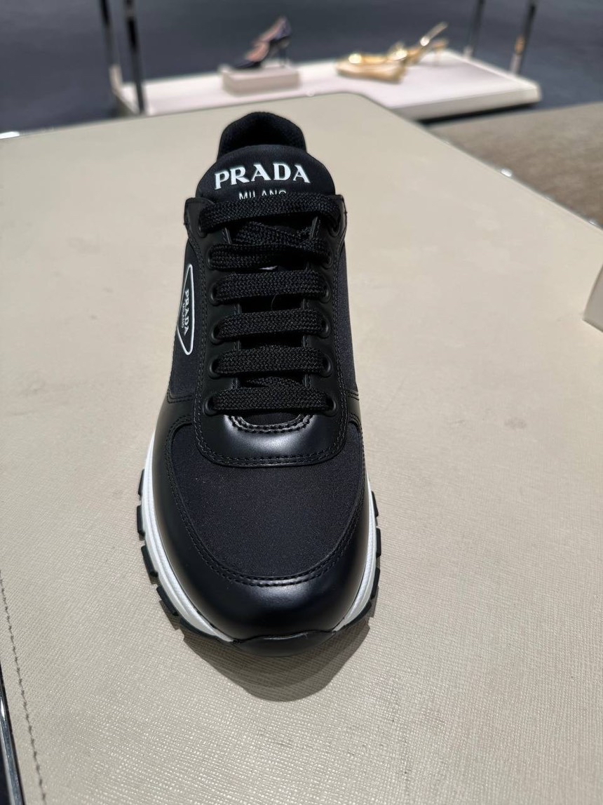PRADA Sneakers side view - Women's luxury Shoes