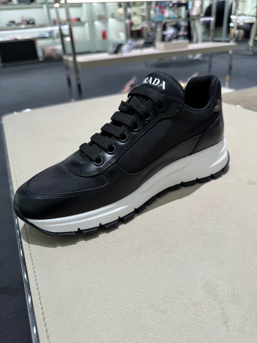 PRADA Sneakers side view - Women's luxury Shoes