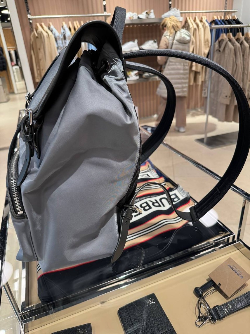 BURBERRY Backpack side view - Men's luxury Bags