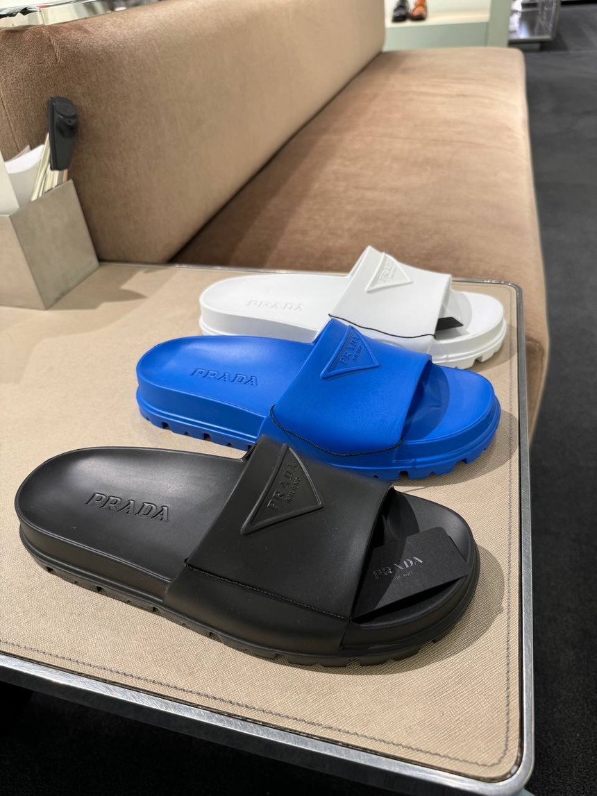 PRADA Slides front view - Women's luxury Shoes