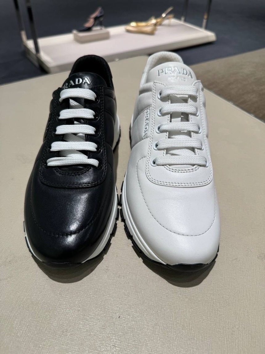 PRADA Sneakers side view - Women's luxury Shoes