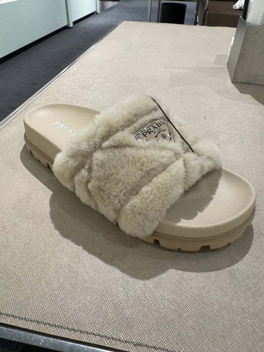 PRADA Slides front view - Women's luxury Shoes