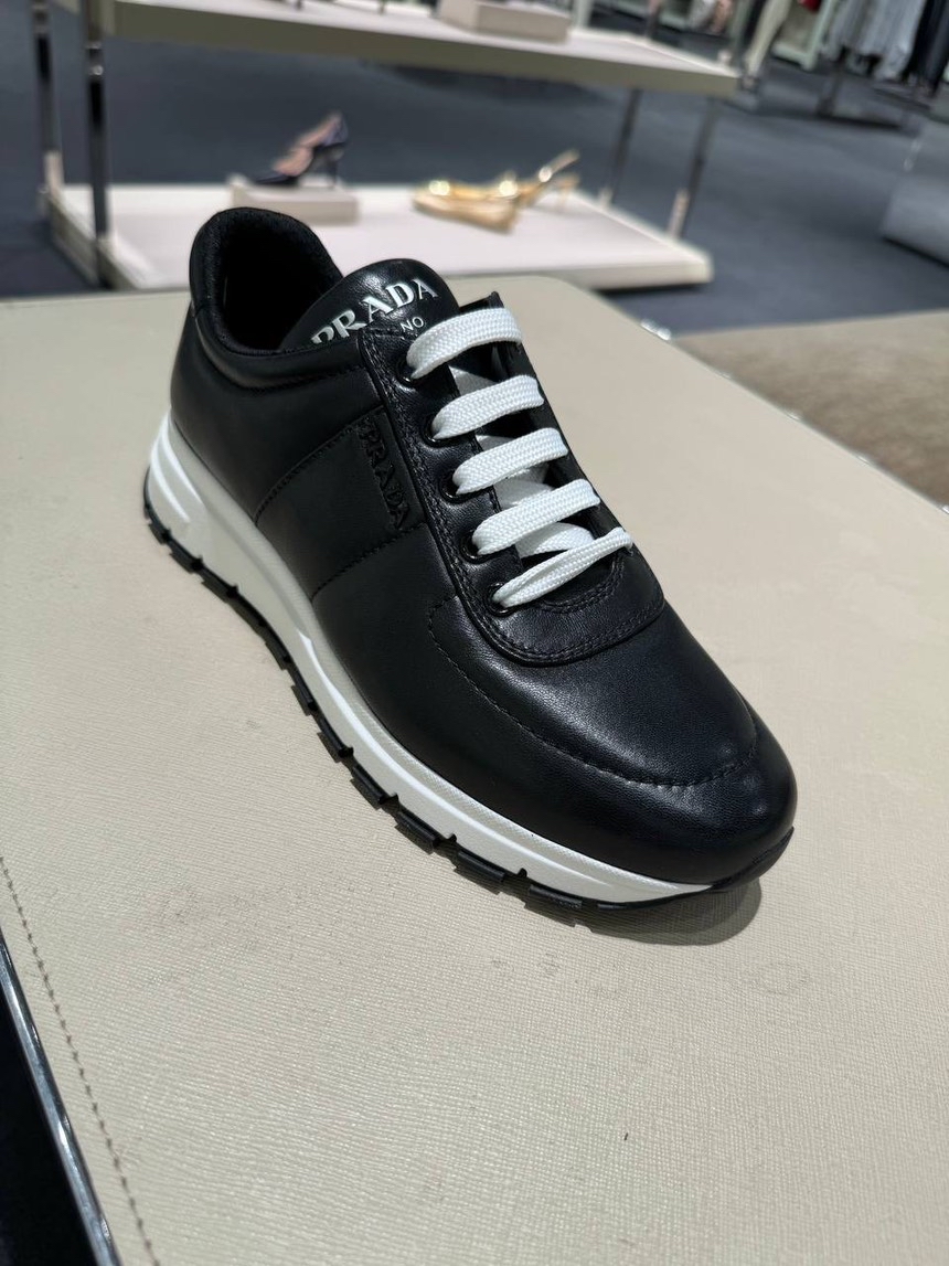 PRADA Sneakers side view - Women's luxury Shoes