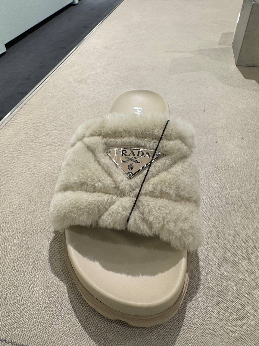 PRADA Slides side view - Women's luxury Shoes