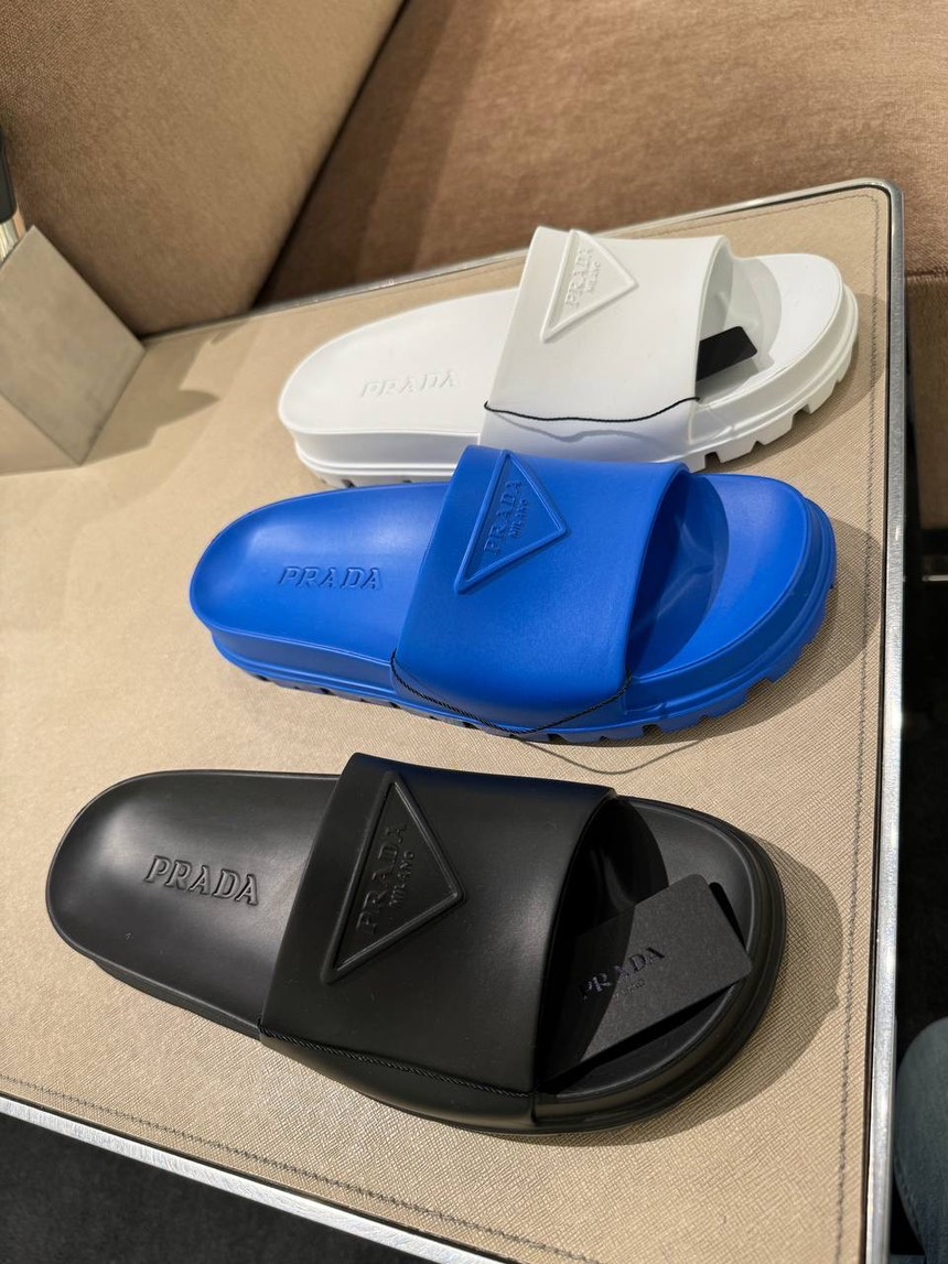 PRADA Slides side view - Women's luxury Shoes