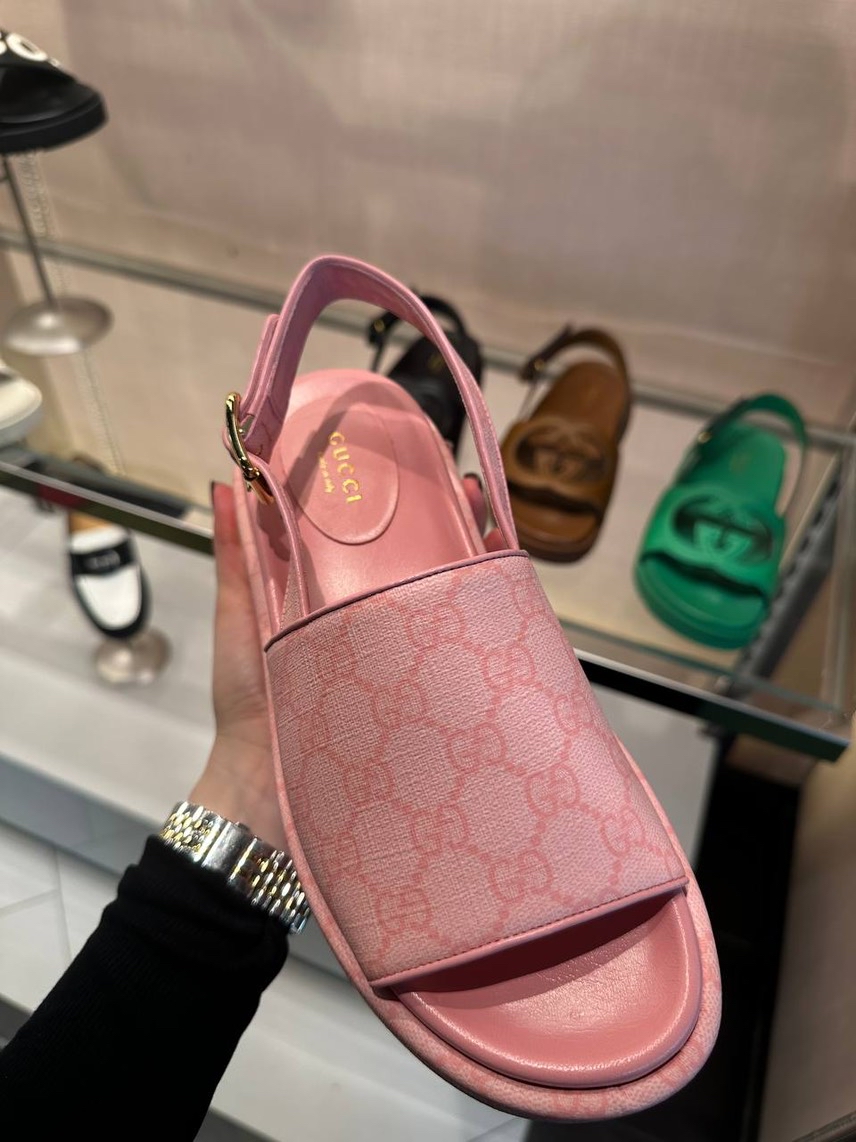 GUCCI Sandals side view - Women's luxury Shoes