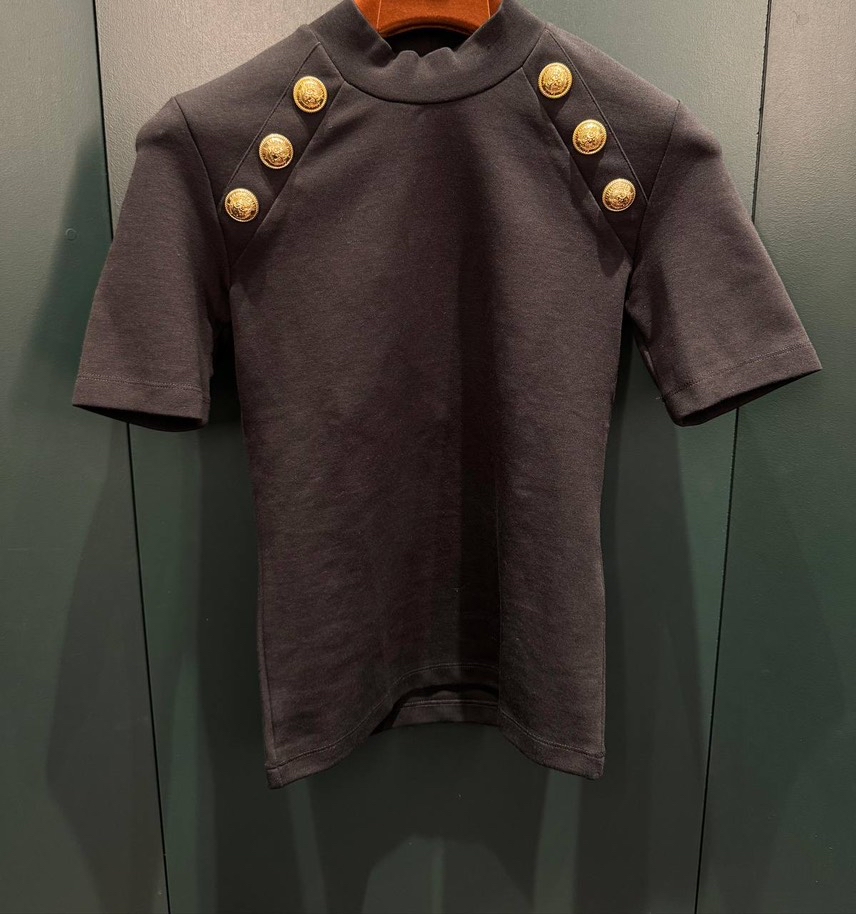 BALMAIN T-shirt and Polo front view - Women's luxury Clothes