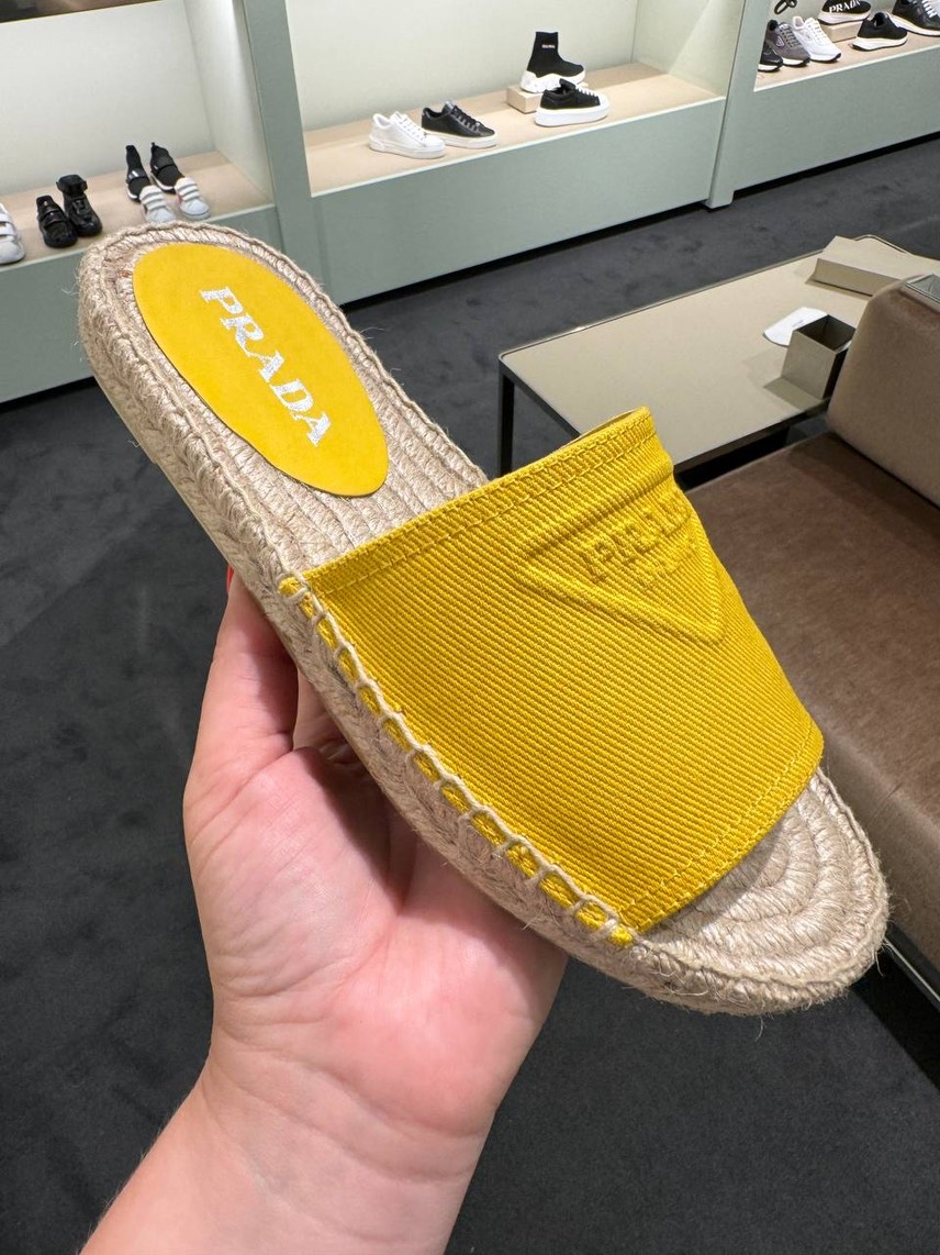 PRADA Slides front view - Women's luxury Shoes