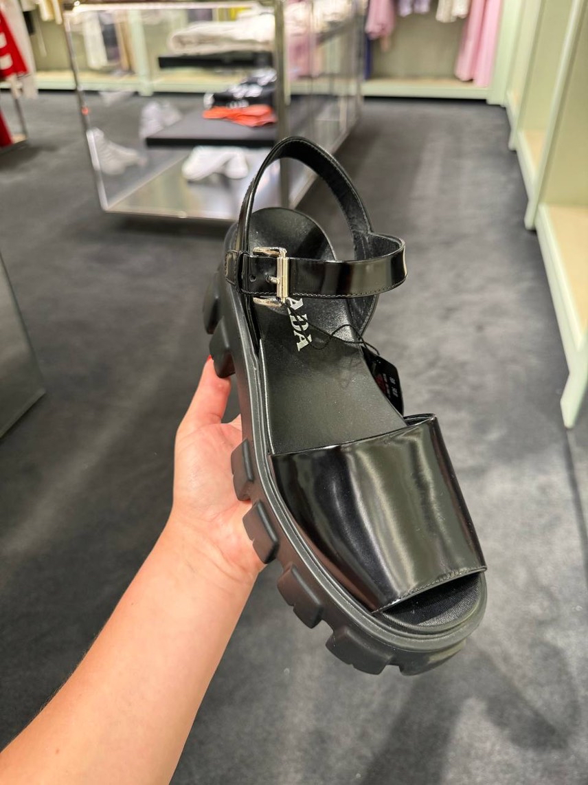 PRADA Sandals side view - Women's luxury Shoes