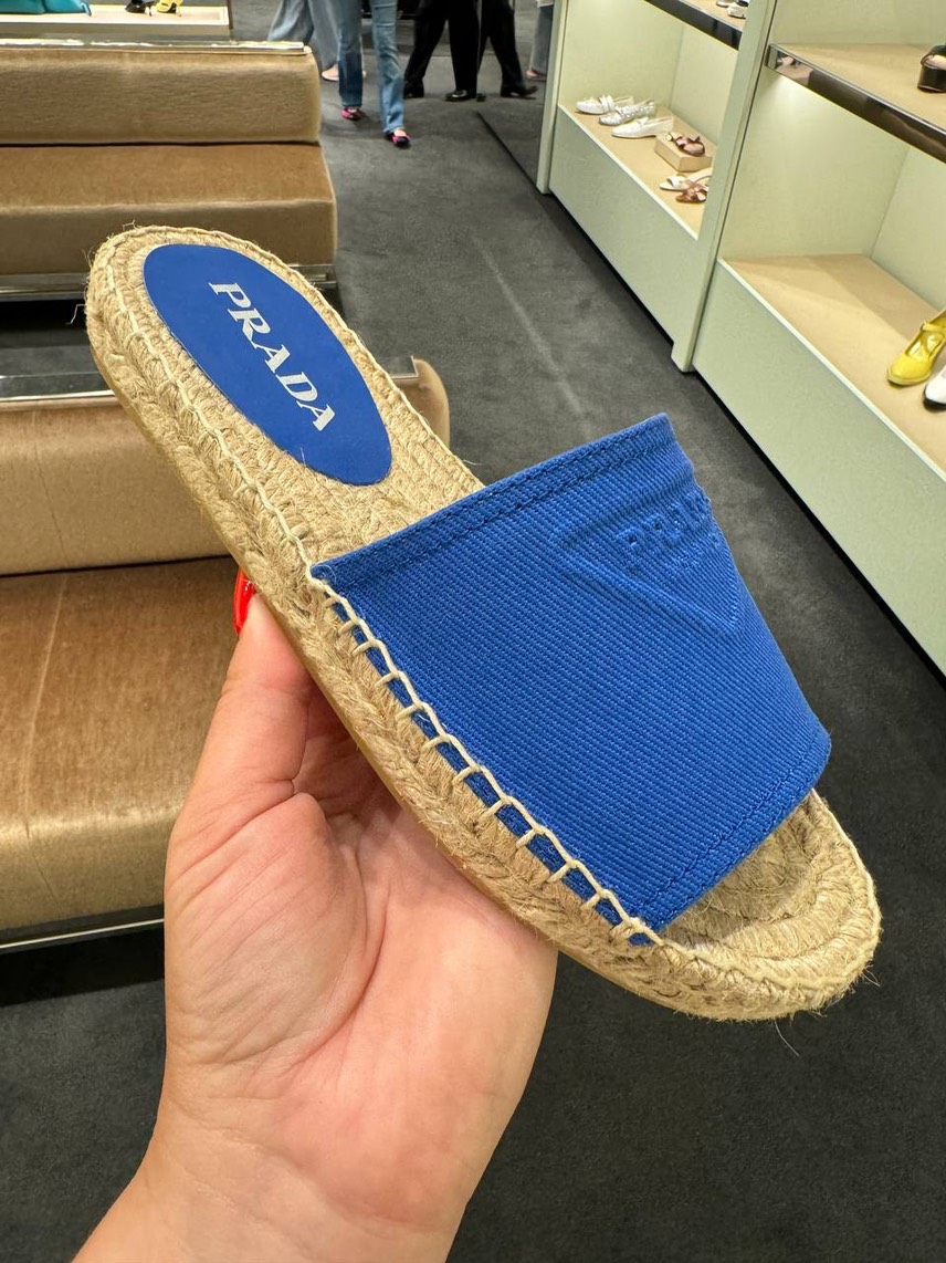 PRADA Slides front view - Women's luxury Shoes