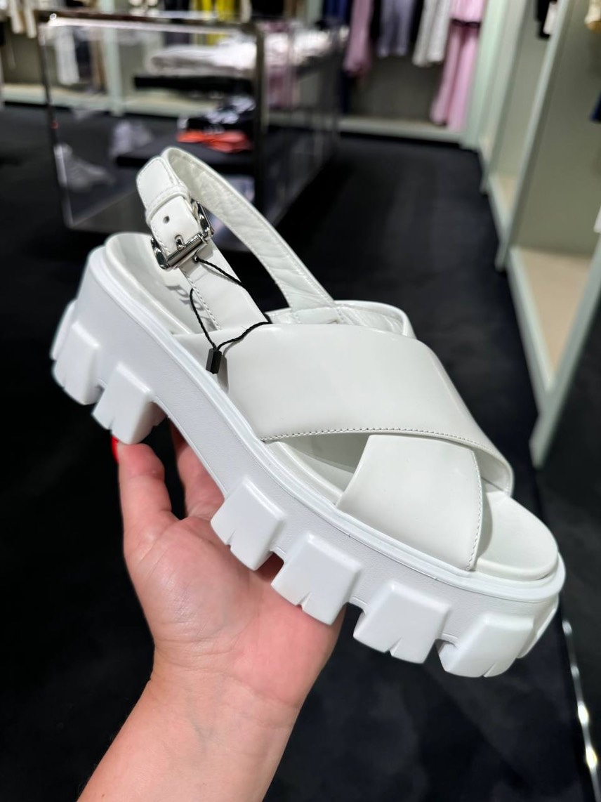 PRADA Sandals front view - Women's luxury Shoes