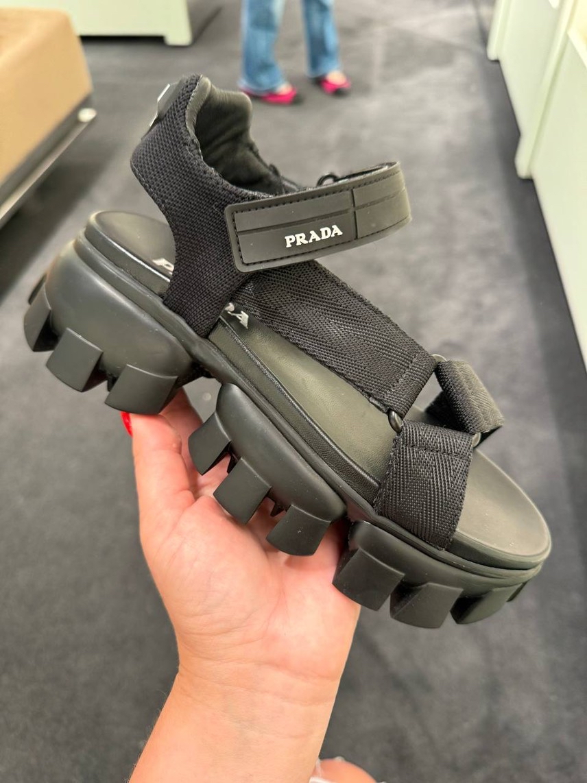 PRADA Sandals front view - Women's luxury Shoes