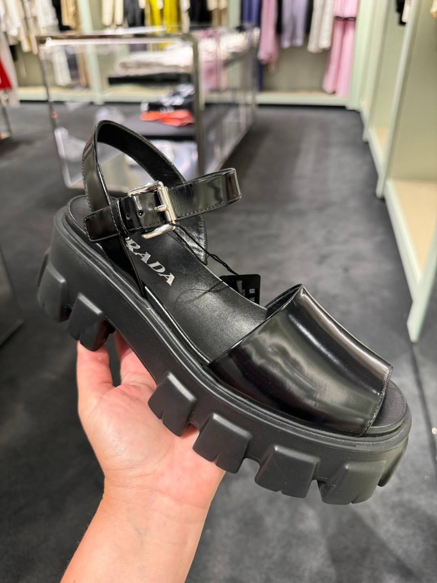 PRADA Sandals front view - Women's luxury Shoes