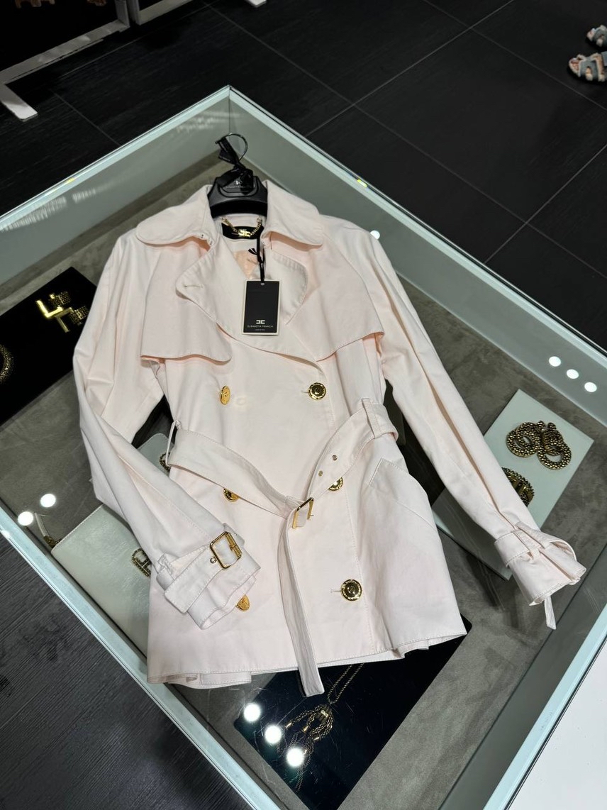 ELISABETTA FRANCHI Coats front view - Women's luxury Clothes