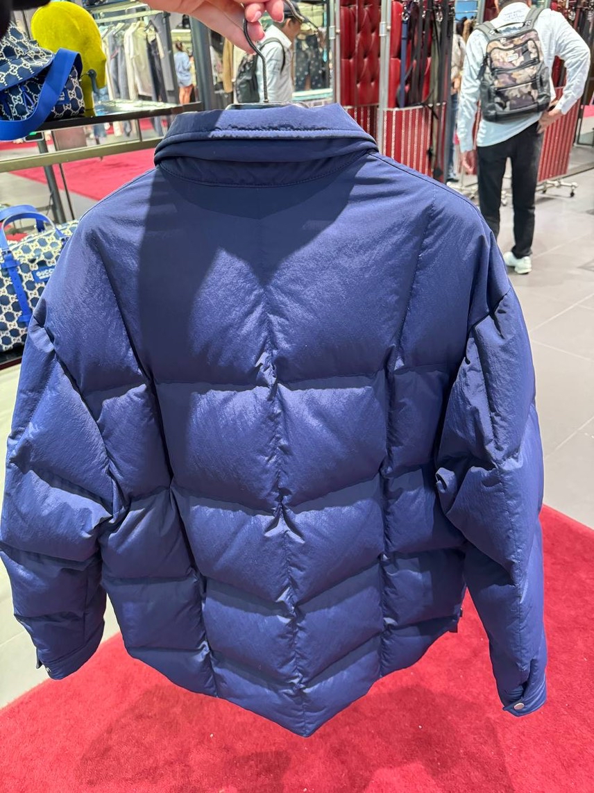 GUCCI Down jacket side view - Men's luxury Clothes