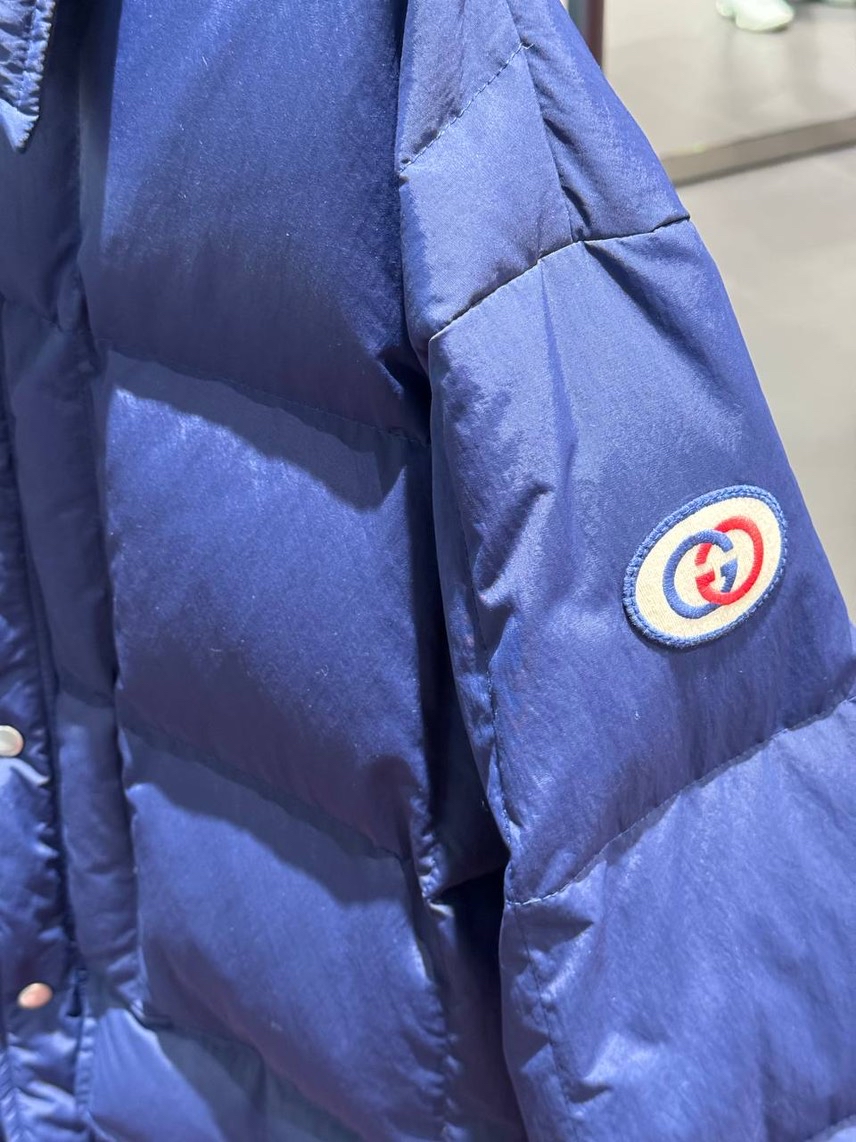 GUCCI Down jacket side view - Men's luxury Clothes