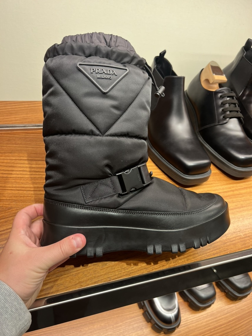 PRADA Boots front view - Men's luxury Shoes