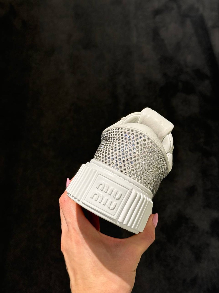 MIU MIU Sneakers side view - Women's luxury Shoes