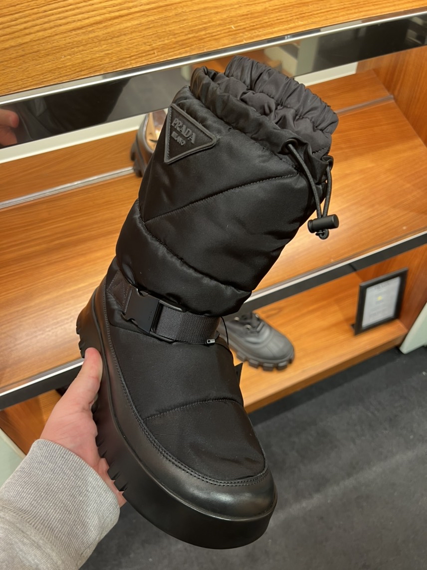 PRADA Boots side view - Men's luxury Shoes