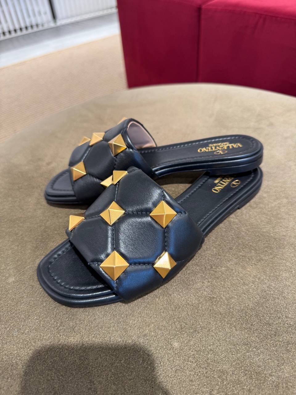 VALENTINO GARAVANI Slides front view - Women's luxury Shoes