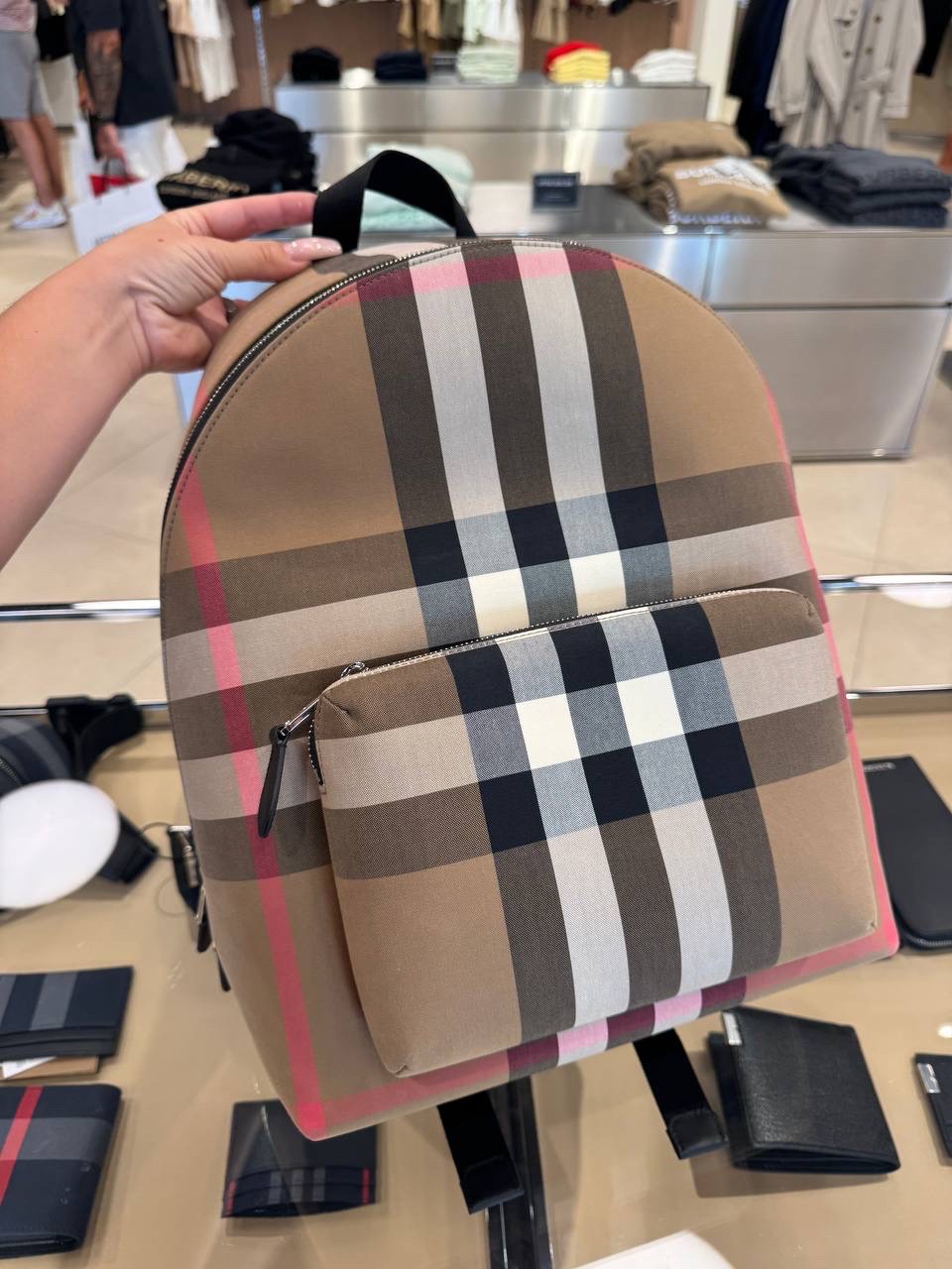 BURBERRY Backpack side view - Women luxury Bags