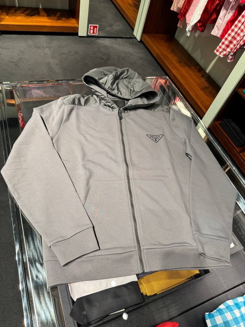 PRADA Hoodies front view - Men's luxury Clothes