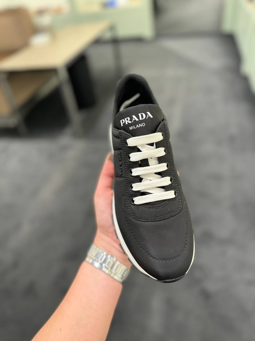 PRADA Sneakers side view - Women's luxury Shoes