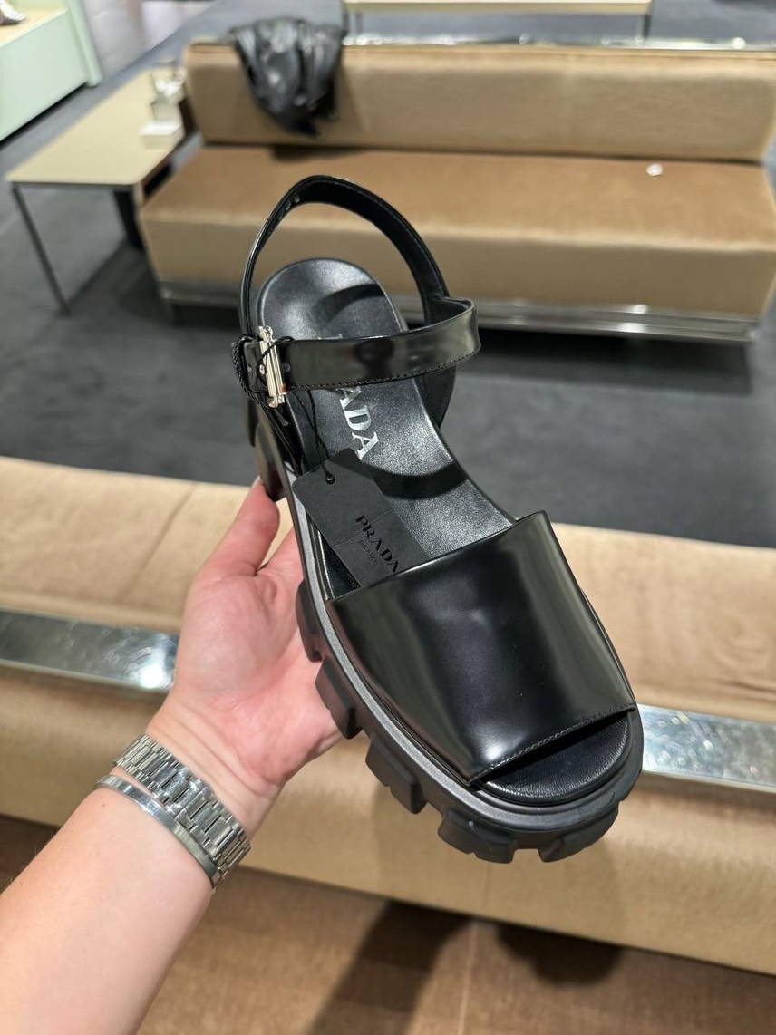 PRADA Sandals side view - Women's luxury Shoes