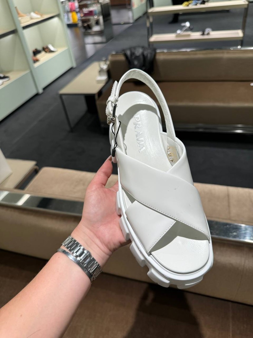 PRADA Sandals side view - Women's luxury Shoes