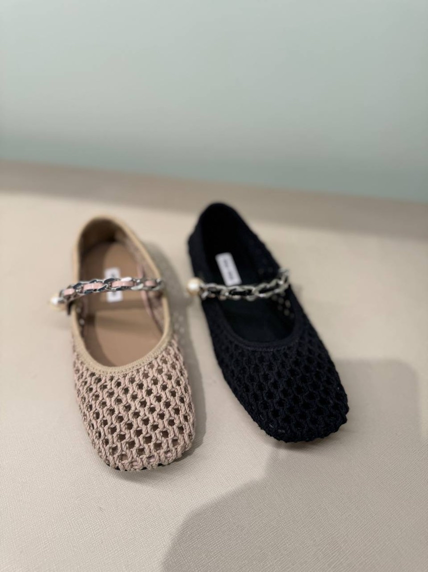 MIU MIU Ballerinas side view - Women's luxury Shoes