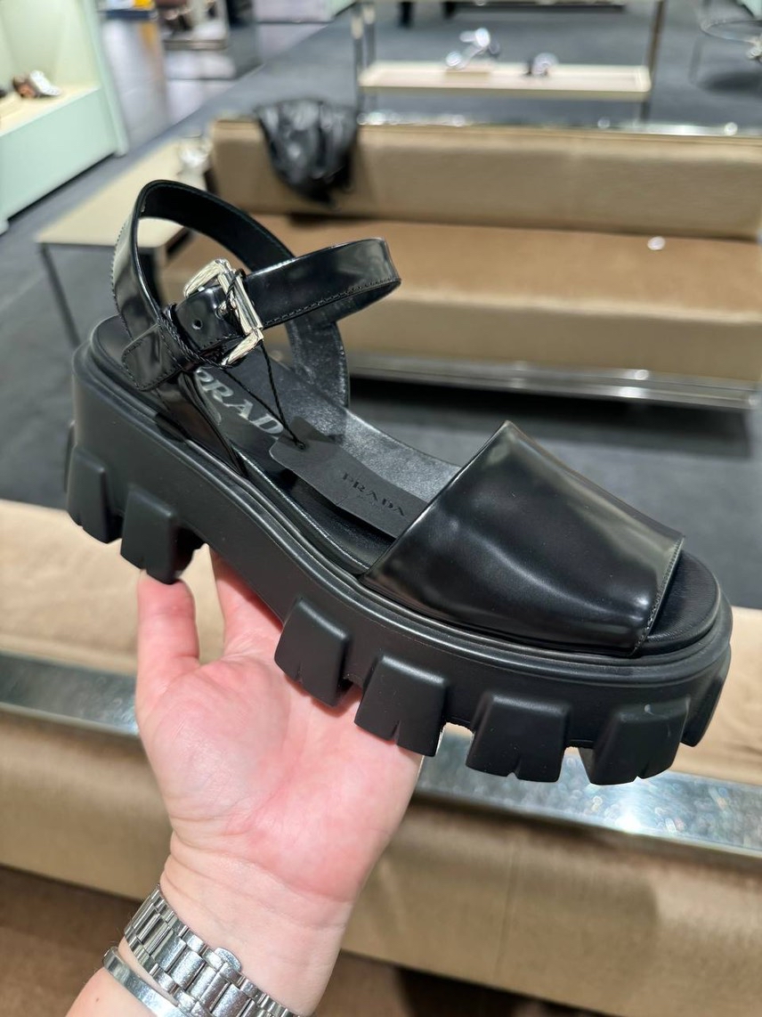 PRADA Sandals front view - Women's luxury Shoes
