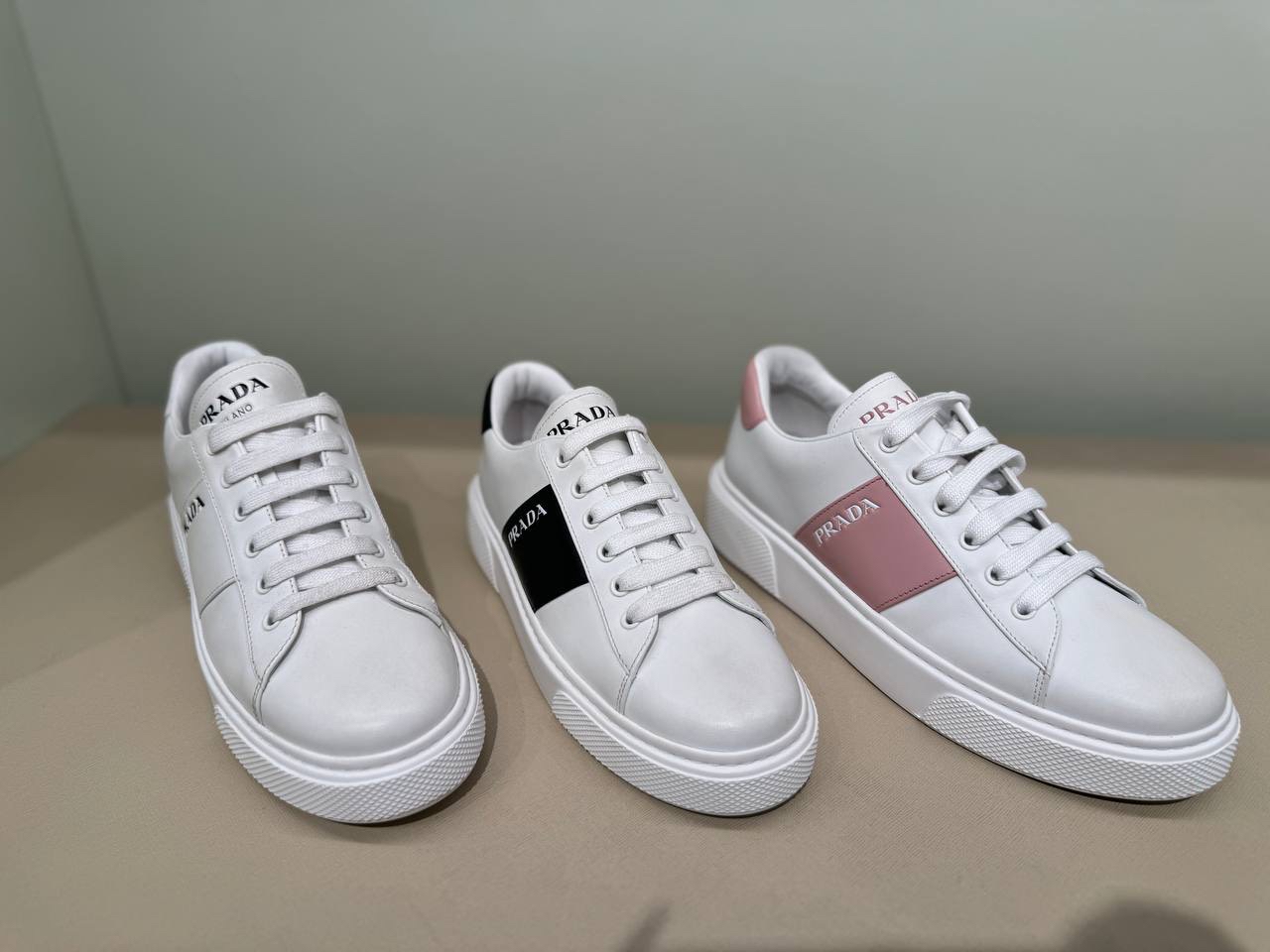 PRADA Sneakers side view - Women's luxury Shoes