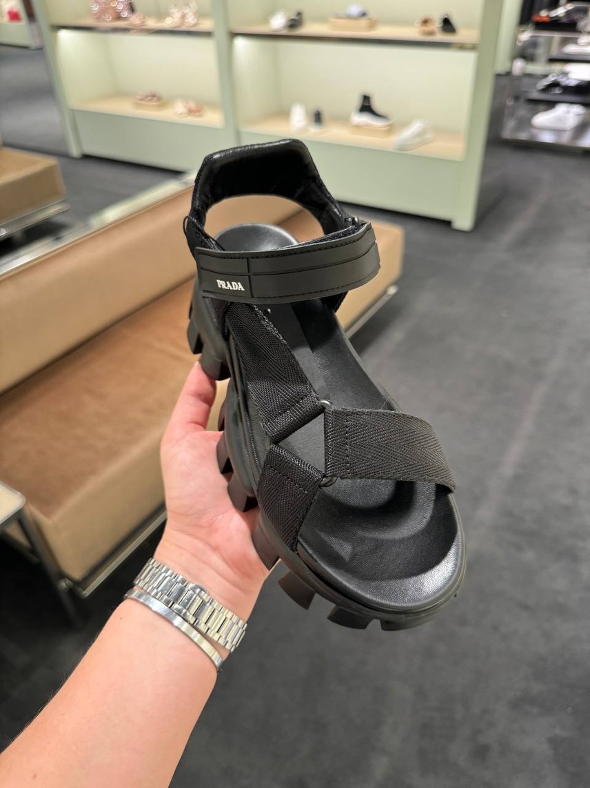 PRADA Sandals side view - Women's luxury Shoes