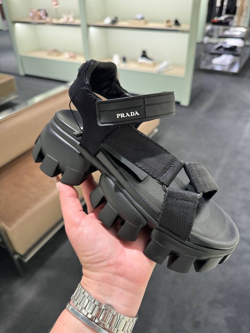PRADA Sandals front view - Women's luxury Shoes