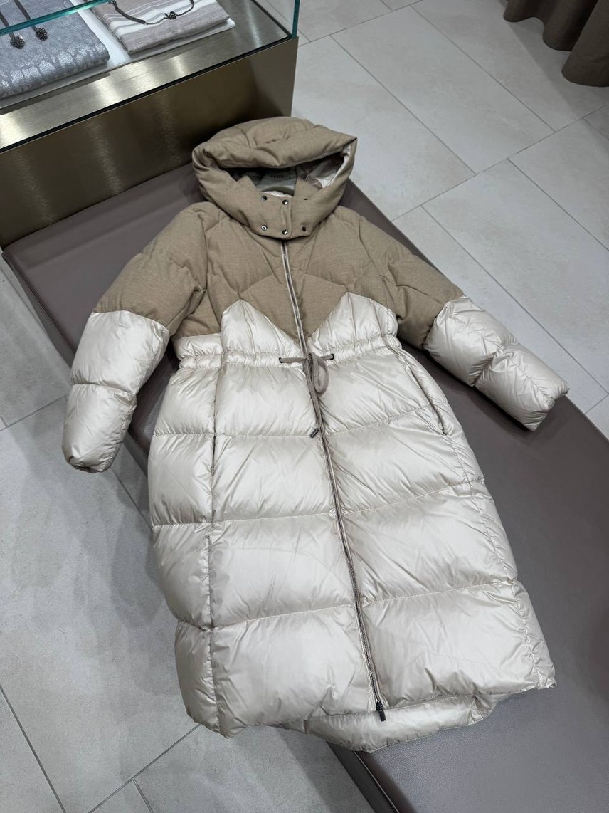 PESERICO Down jacket front view - Women's luxury Clothes