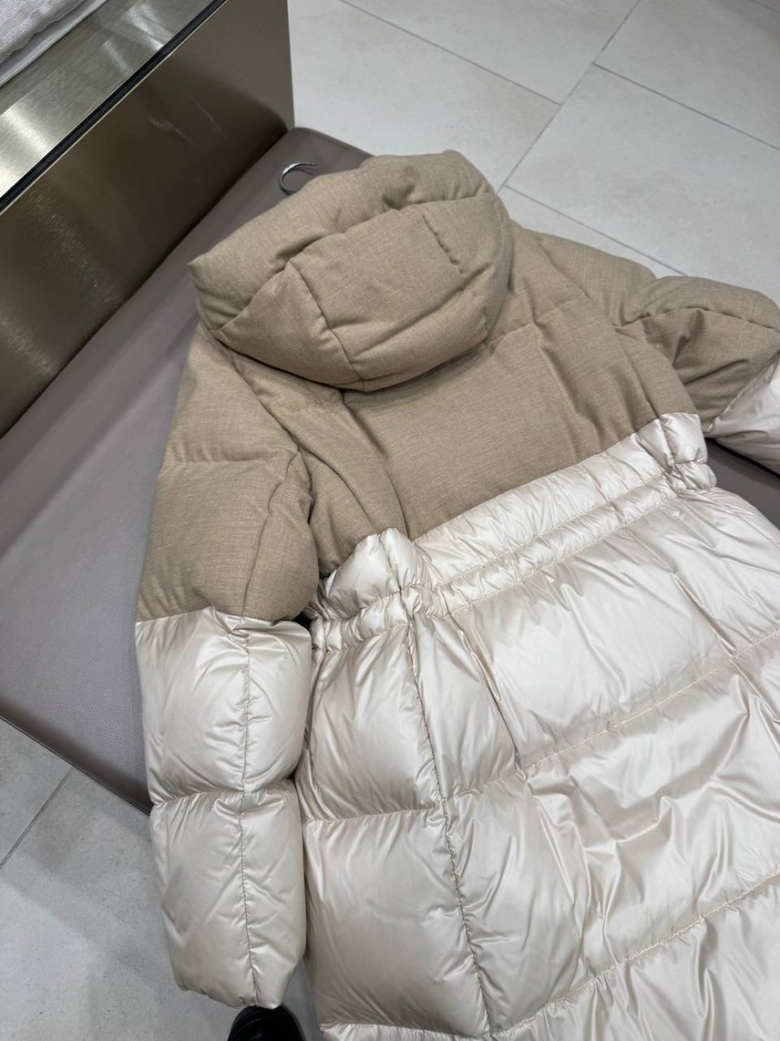 PESERICO Down jacket side view - Women's luxury Clothes