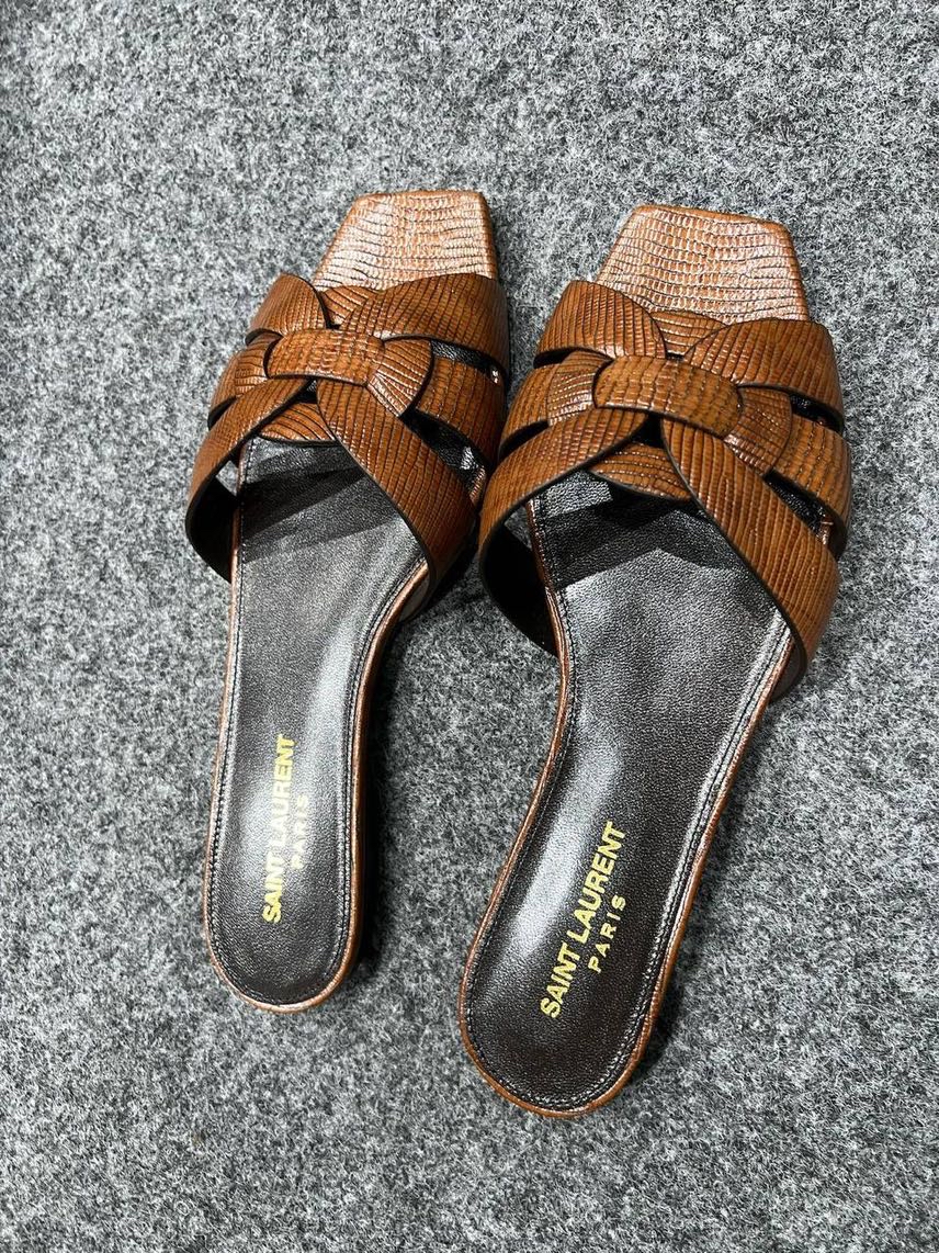 YVES SAINT LAURENT Slides side view - Women's luxury Shoes