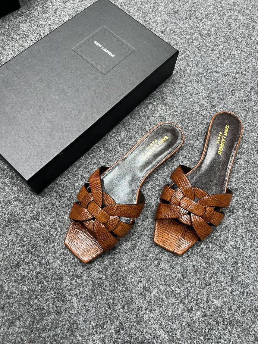 YVES SAINT LAURENT Slides front view - Women's luxury Shoes