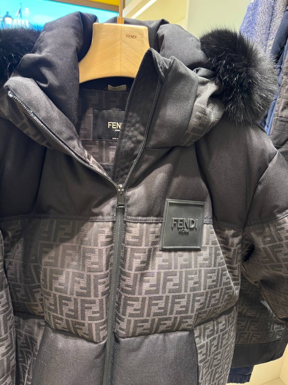 FENDI Down jacket side view - Men luxury Clothes
